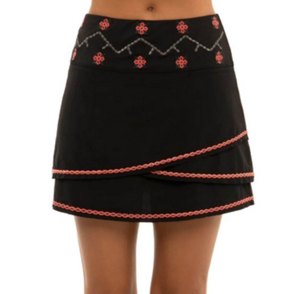 Lucky in Love Lurex Flora Scallop Skort M and XL NWT